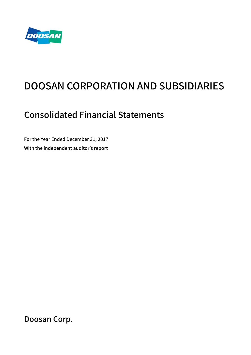 Doosan Corporation and Subsidiaries