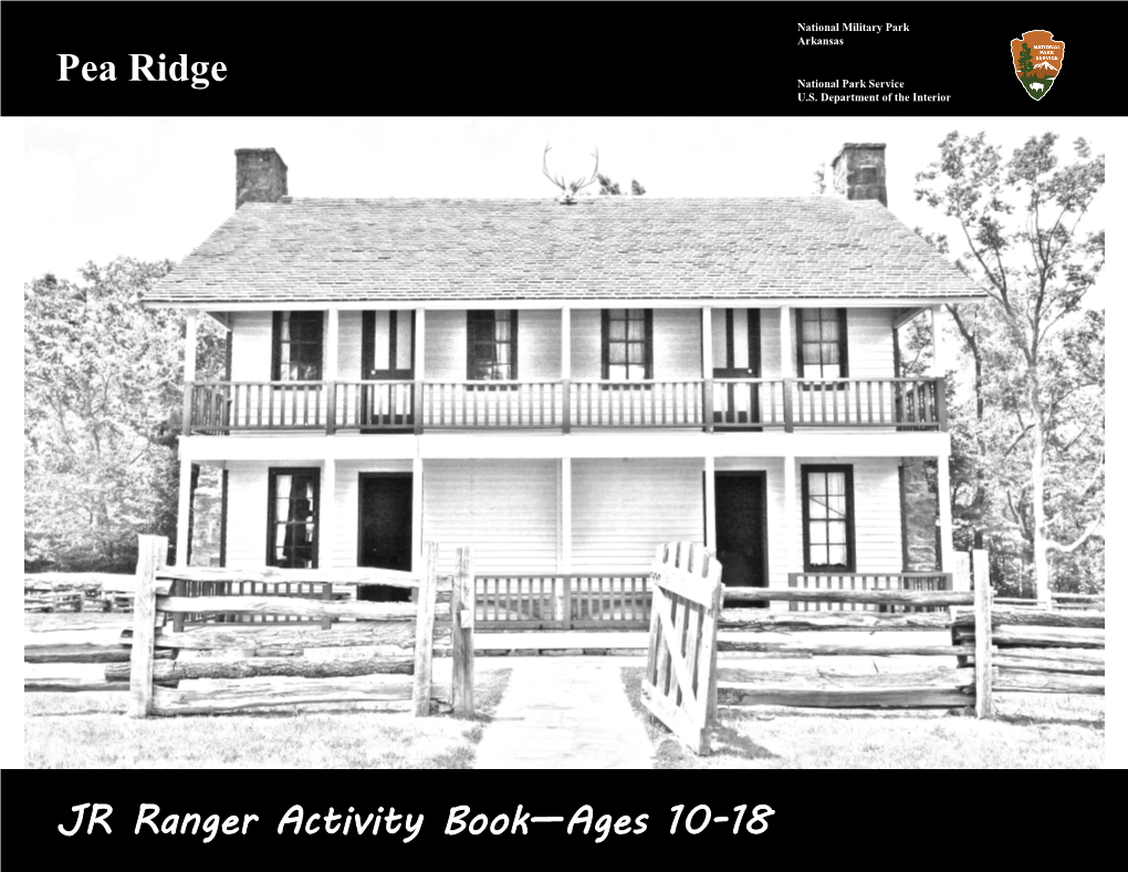 Junior Ranger Activity Book (Ages 10-18), Pea Ridge National Military