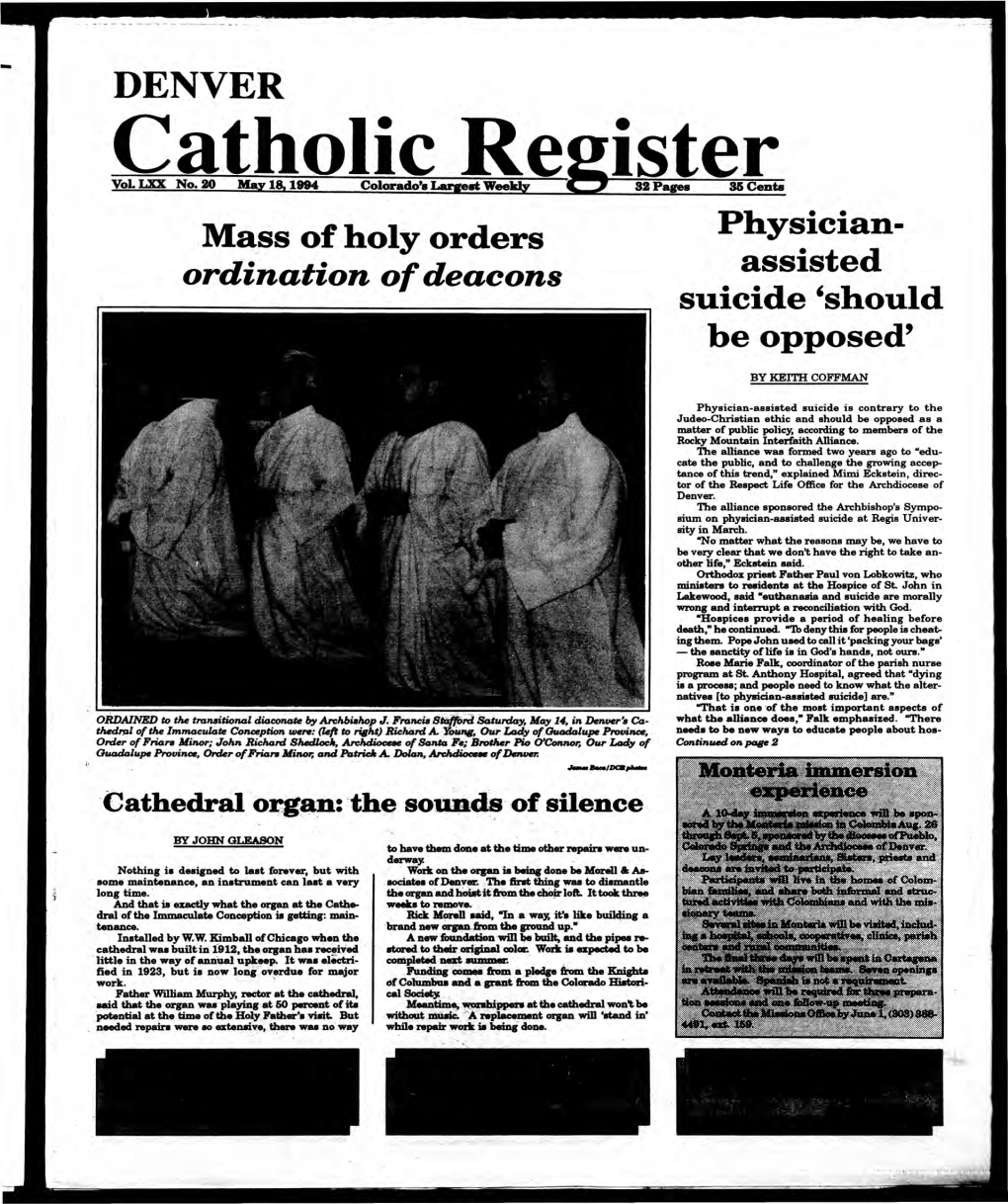 Catholic Register Vol LXX No