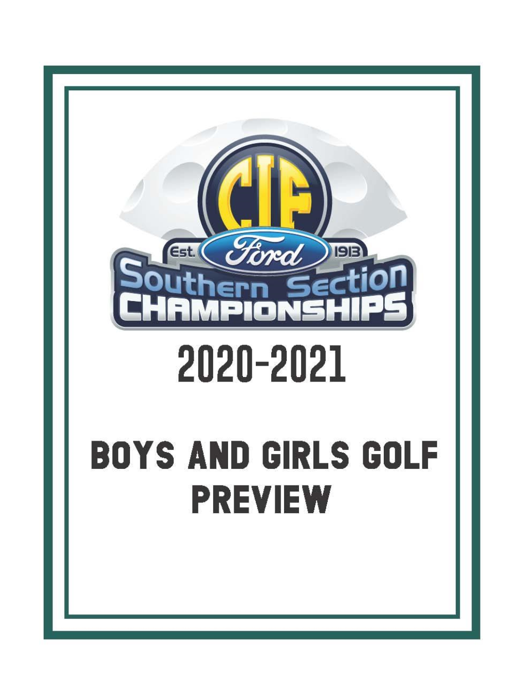 2020-2021 Boys and Girls Golf Season Preview