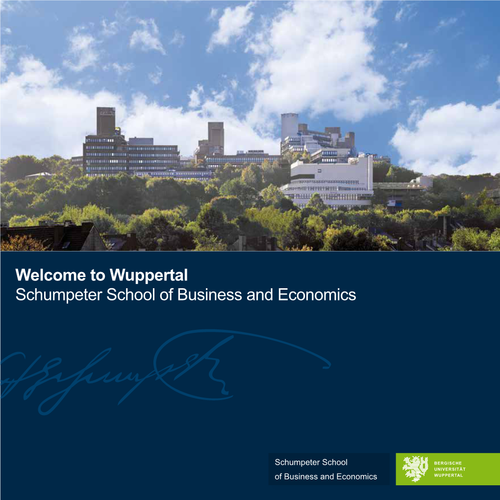 Welcome to Wuppertal Schumpeter School of Business and Economics