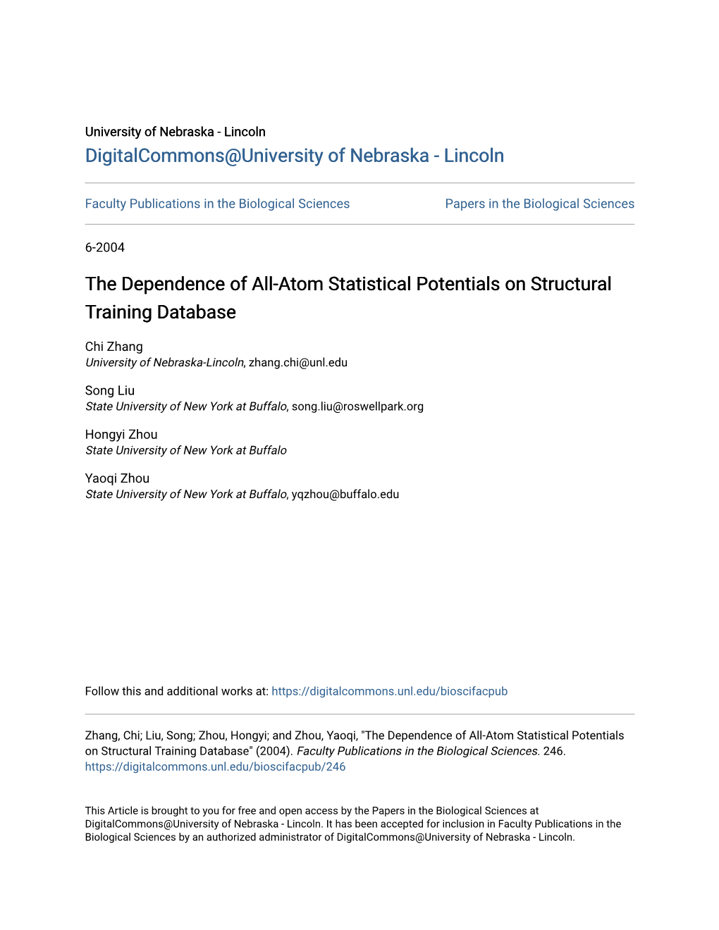The Dependence of All-Atom Statistical Potentials on Structural Training Database