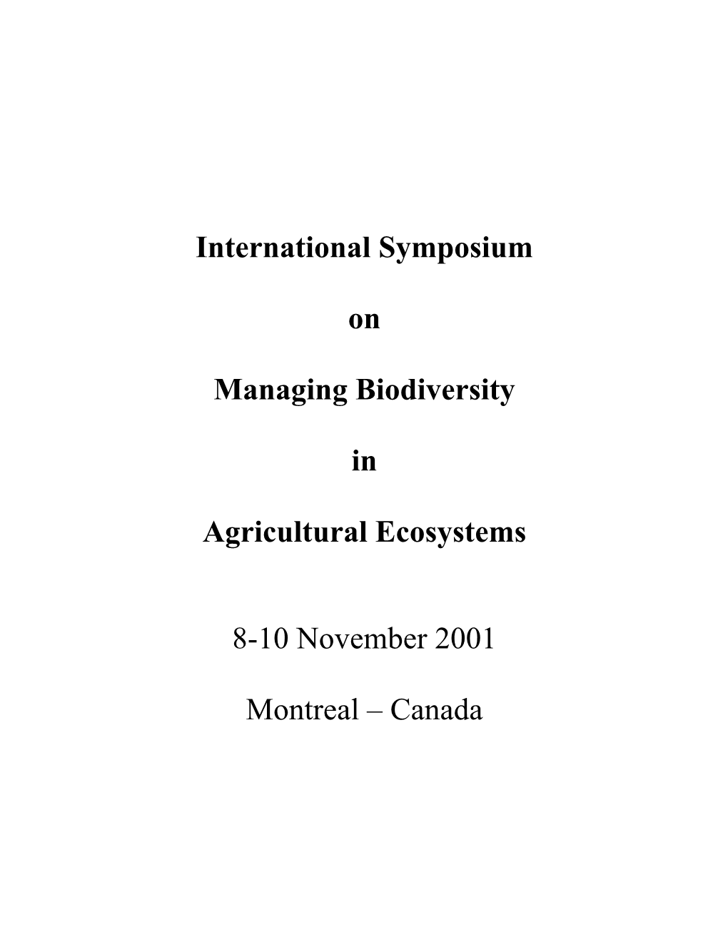 Local Innovation and Initiative in Managing Biodiversity in Northern Ethiopia1