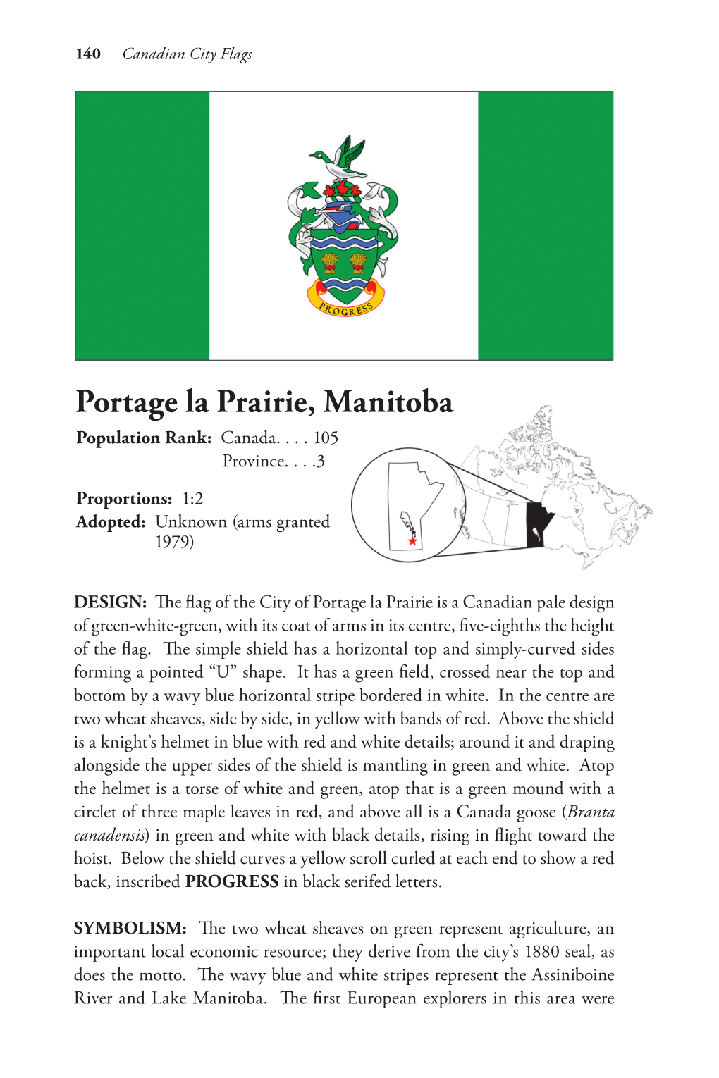 Portage La Prairie, Manitoba Population Rank: Canada