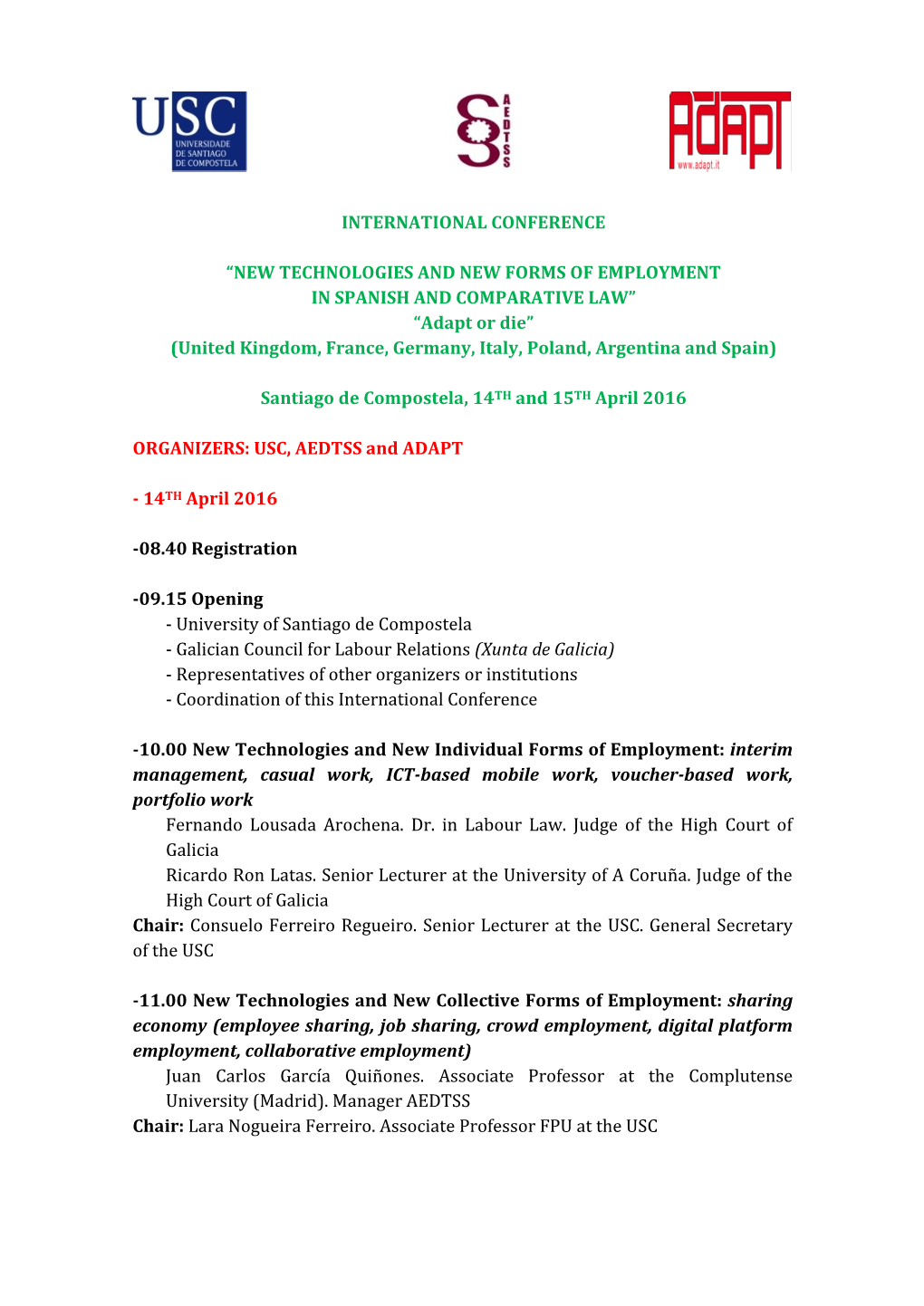 International Conference “New