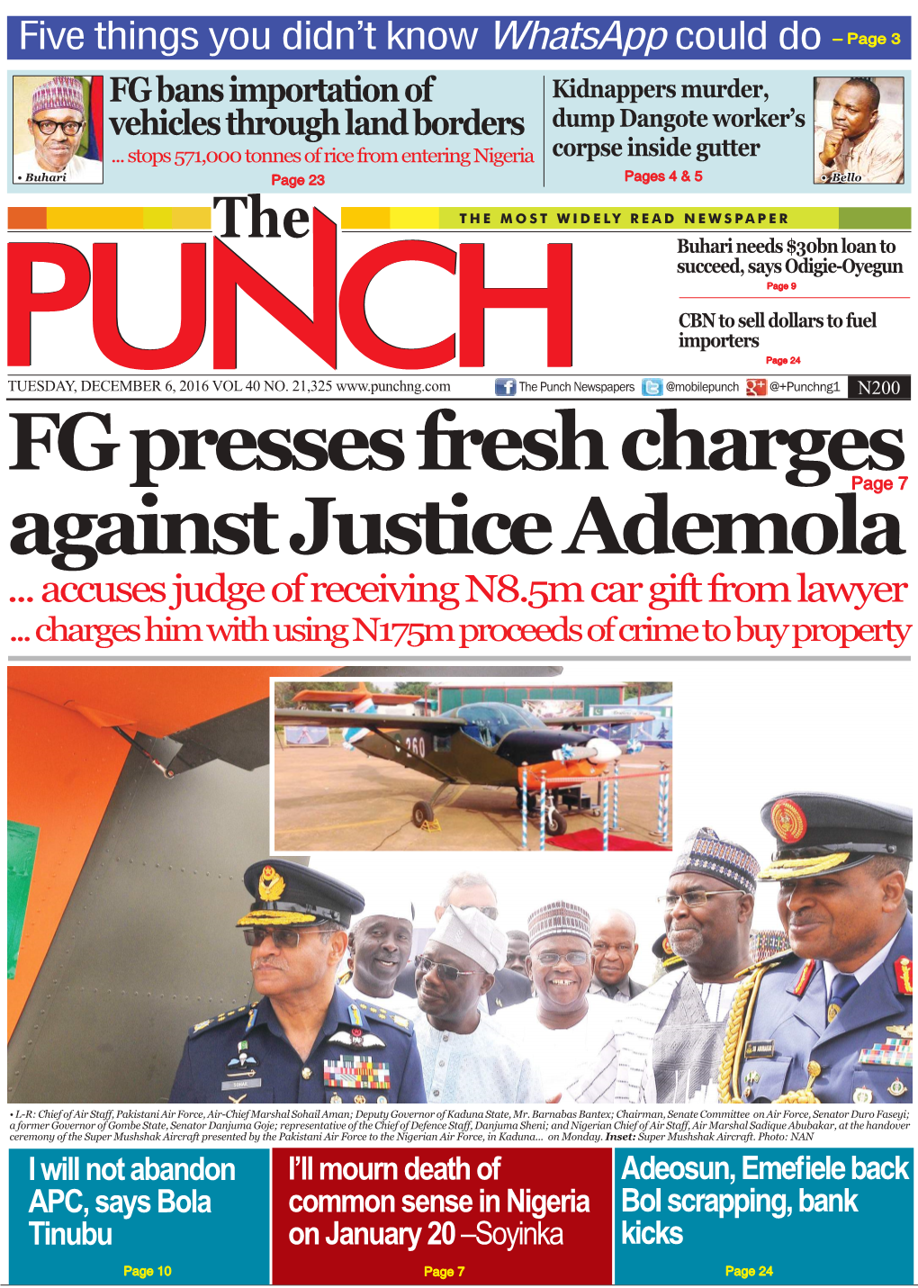 FG Presses Fresh Charges Against Justice Ademolapage 7