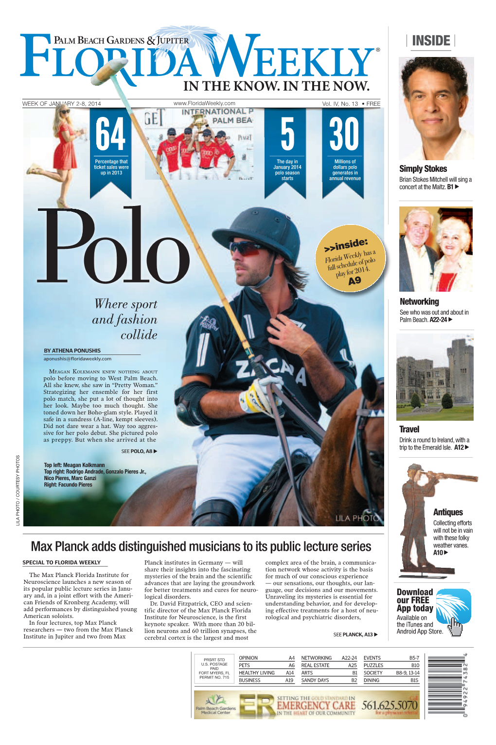 Polo up in 2013 Polo Season Generates in Simply Stokes Starts Annual Revenue Brian Stokes Mitchell Will Sing a Concert at the Maltz