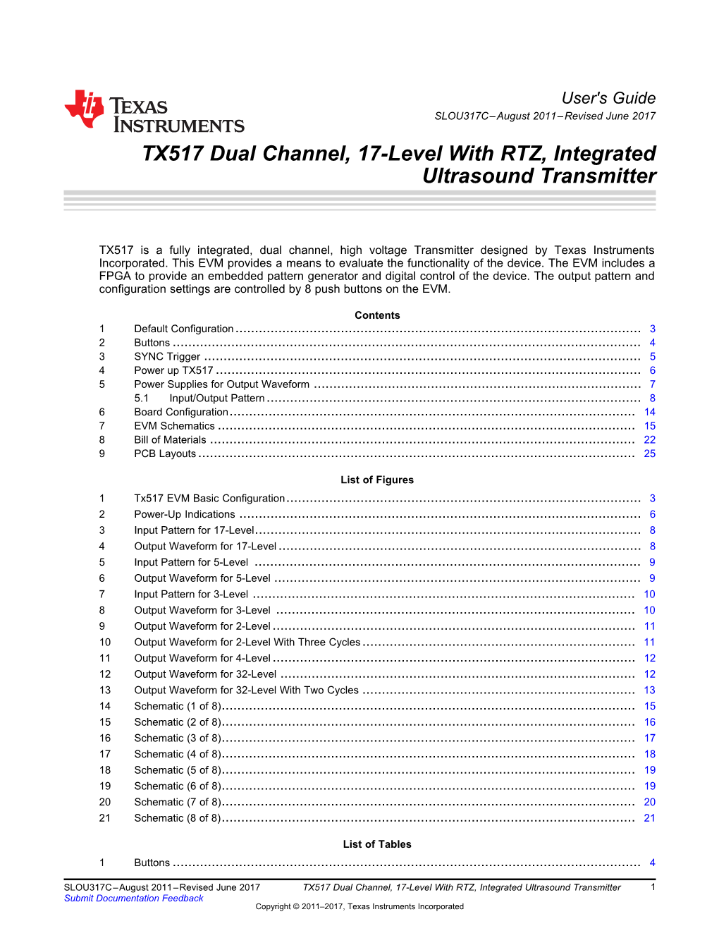 TX517 Dual Channel, 17-Level with RTZ, Integrated Ultrasound Transmitter