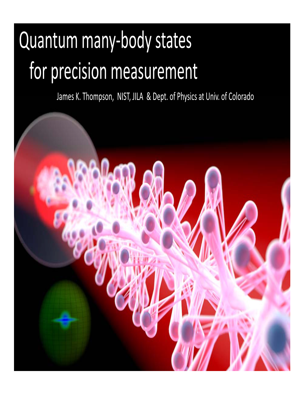 Quantum Many-Body States for Precision Measurement