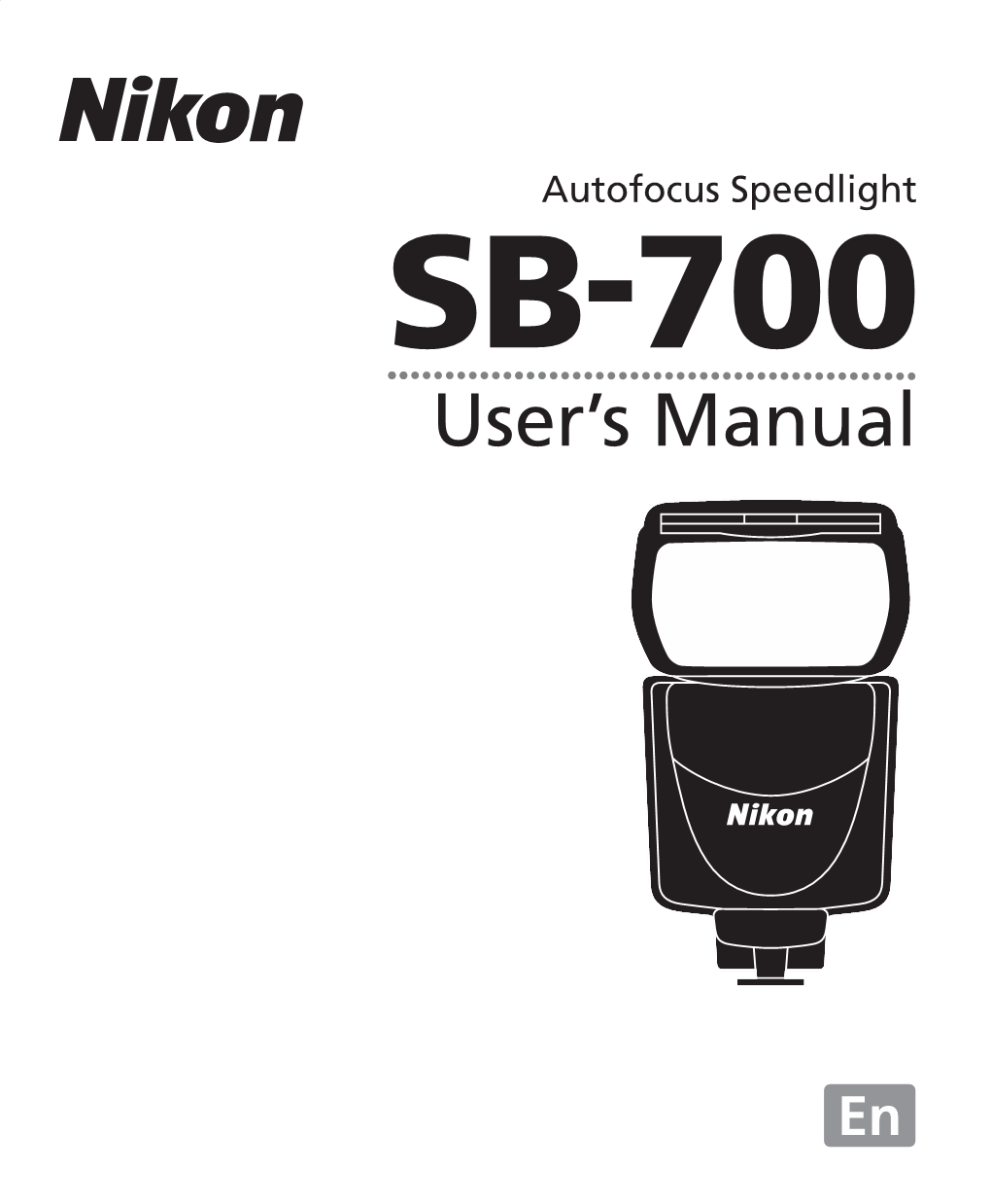 SB-700 User’S Manual SB - 700