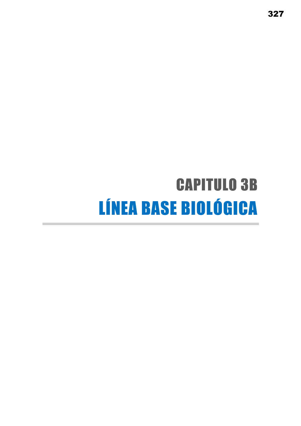 Línea Base Biológica