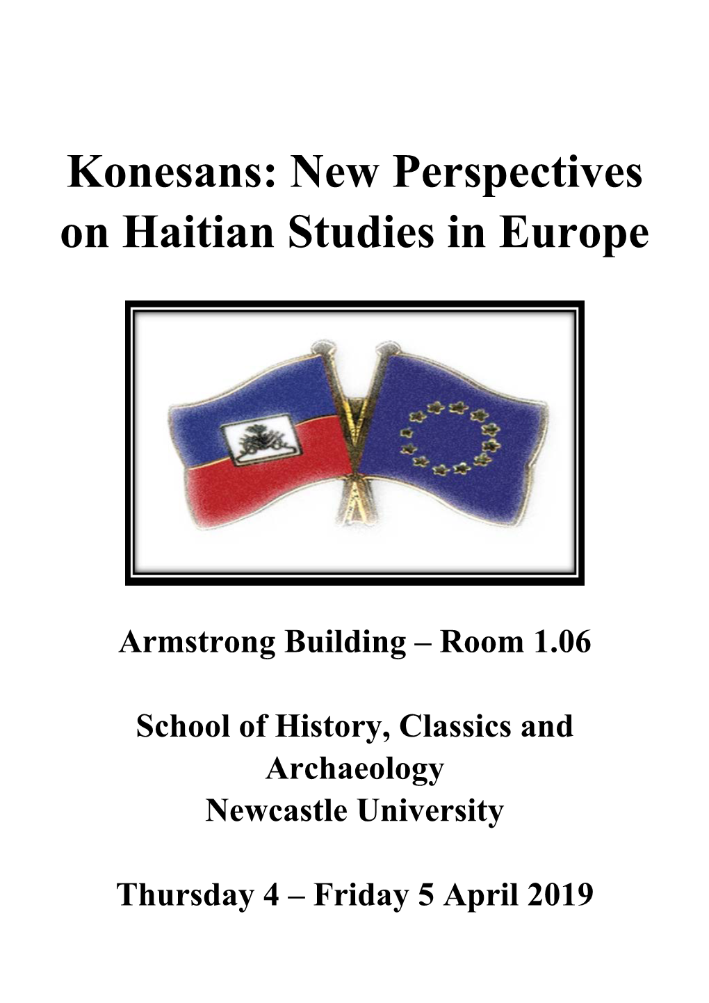 Konesans: New Perspectives on Haitian Studies in Europe