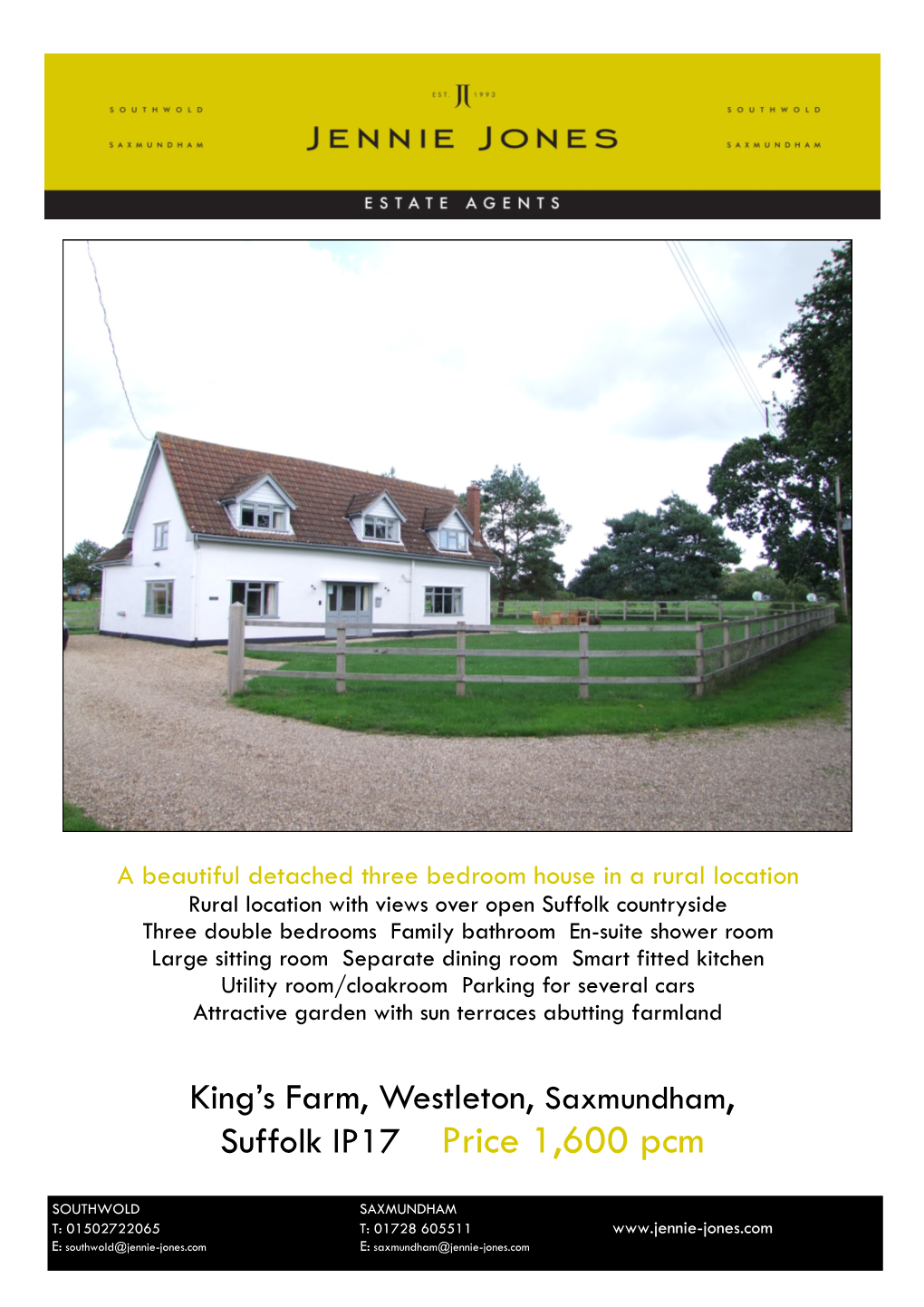 King's Farm, Westleton, Saxmundham, Suffolk IP17 Price