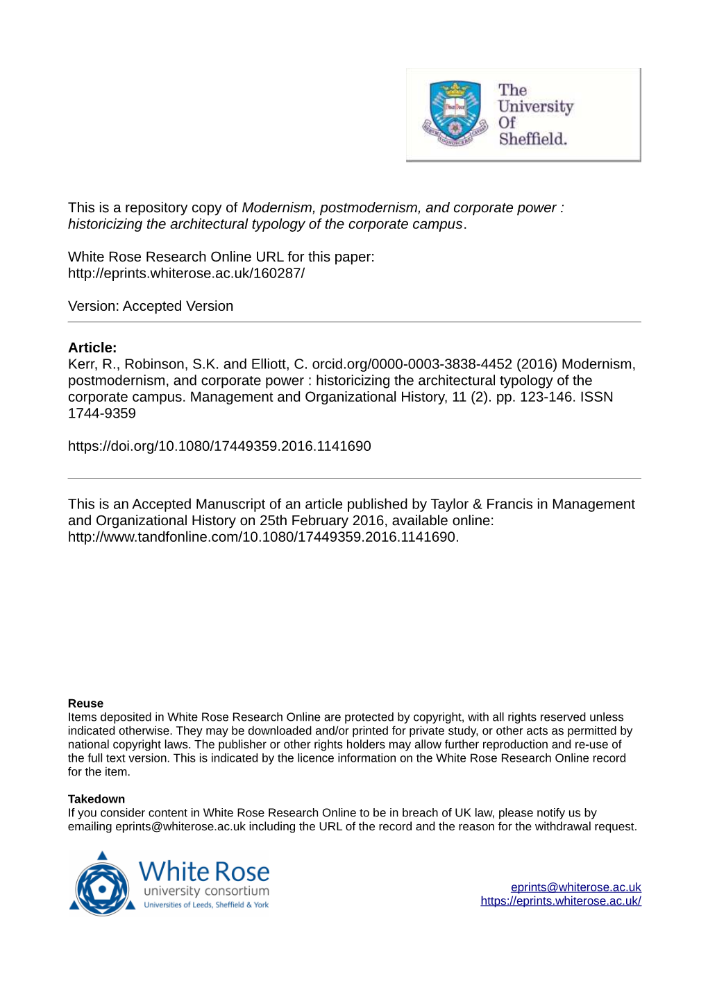 Modernism, Postmodernism, and Corporate Power : Historicizing the Architectural Typology of the Corporate Campus