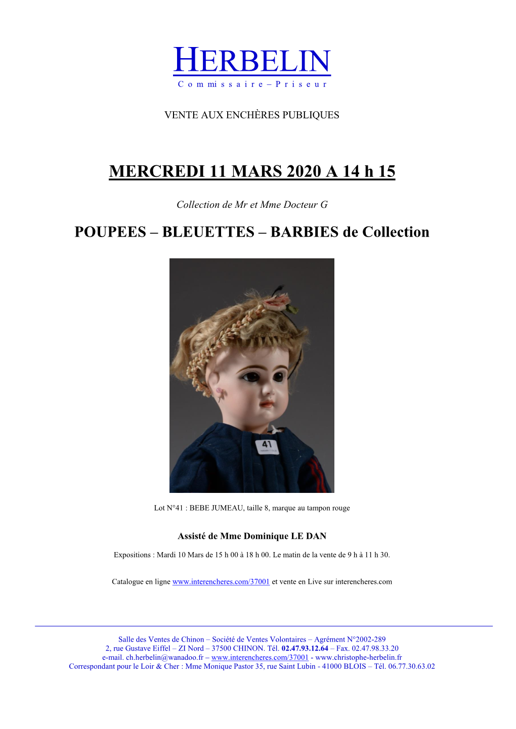 POUPEES – BLEUETTES – BARBIES De Collection