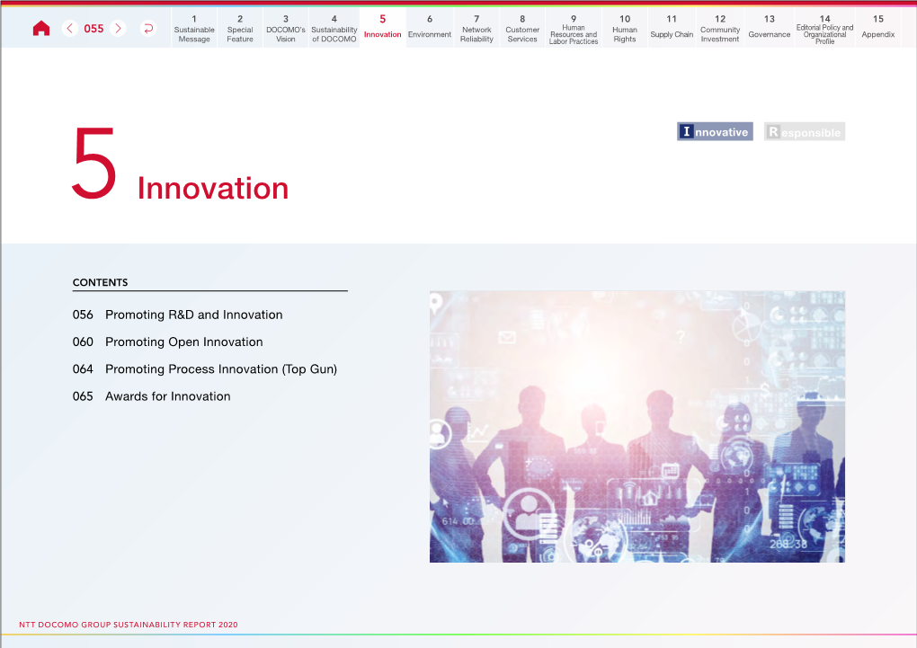 NTT DOCOMO Group Sustainability Report 2020 (Innovation) (English)