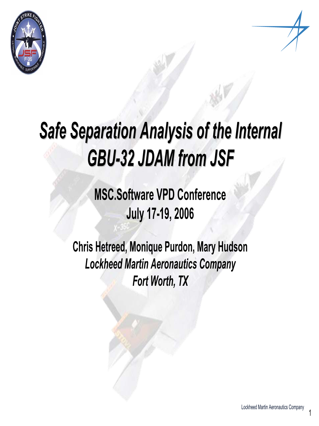 JSF Store Separation Analysis