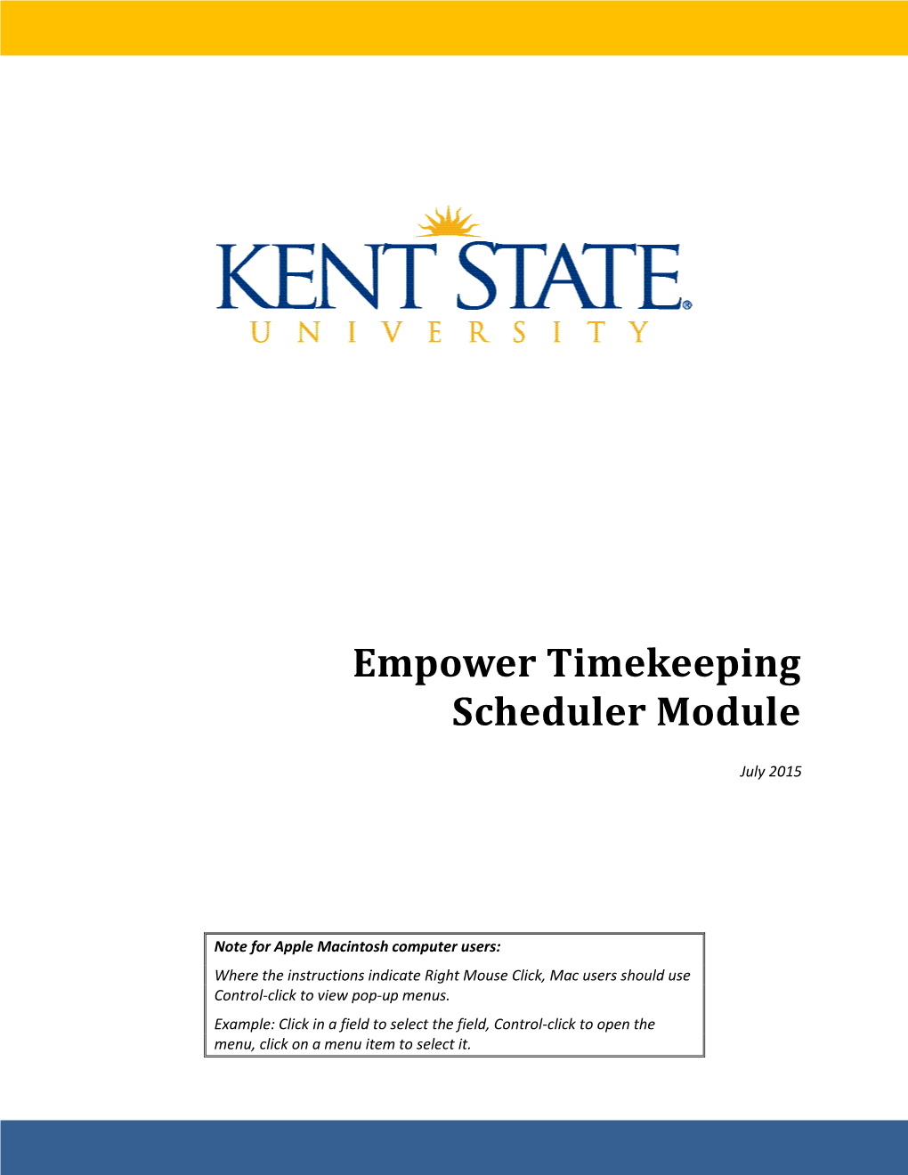 Empower Timekeeping Scheduler Module