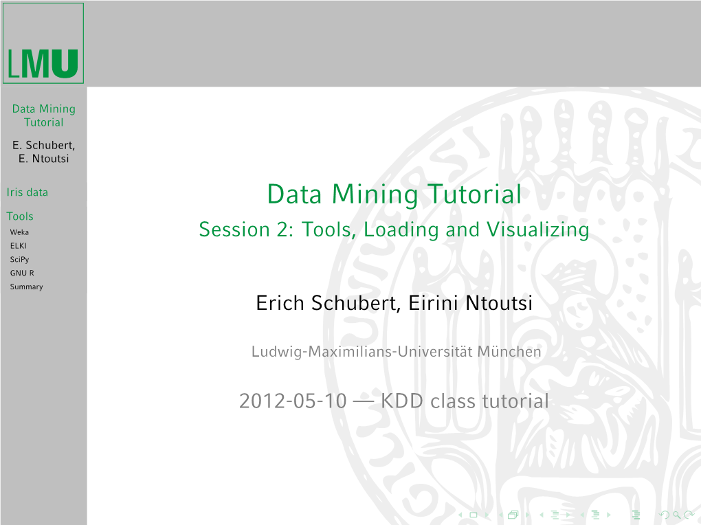 Data Mining Tutorial E