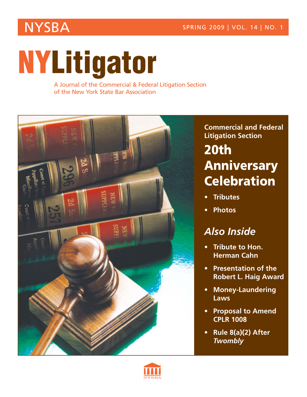 Nylitigator a Journal of the Commercial & Federal Litigation Section of the New York State Bar Association