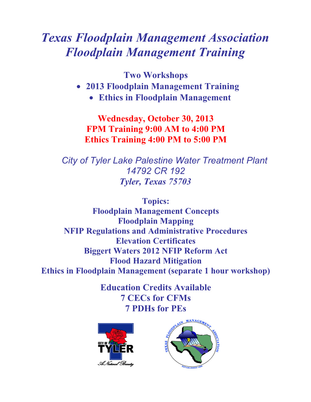 Texas Floodplain Management Association s1