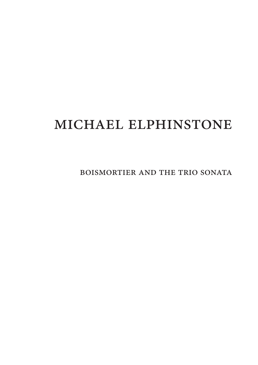 Michael Elphinstone