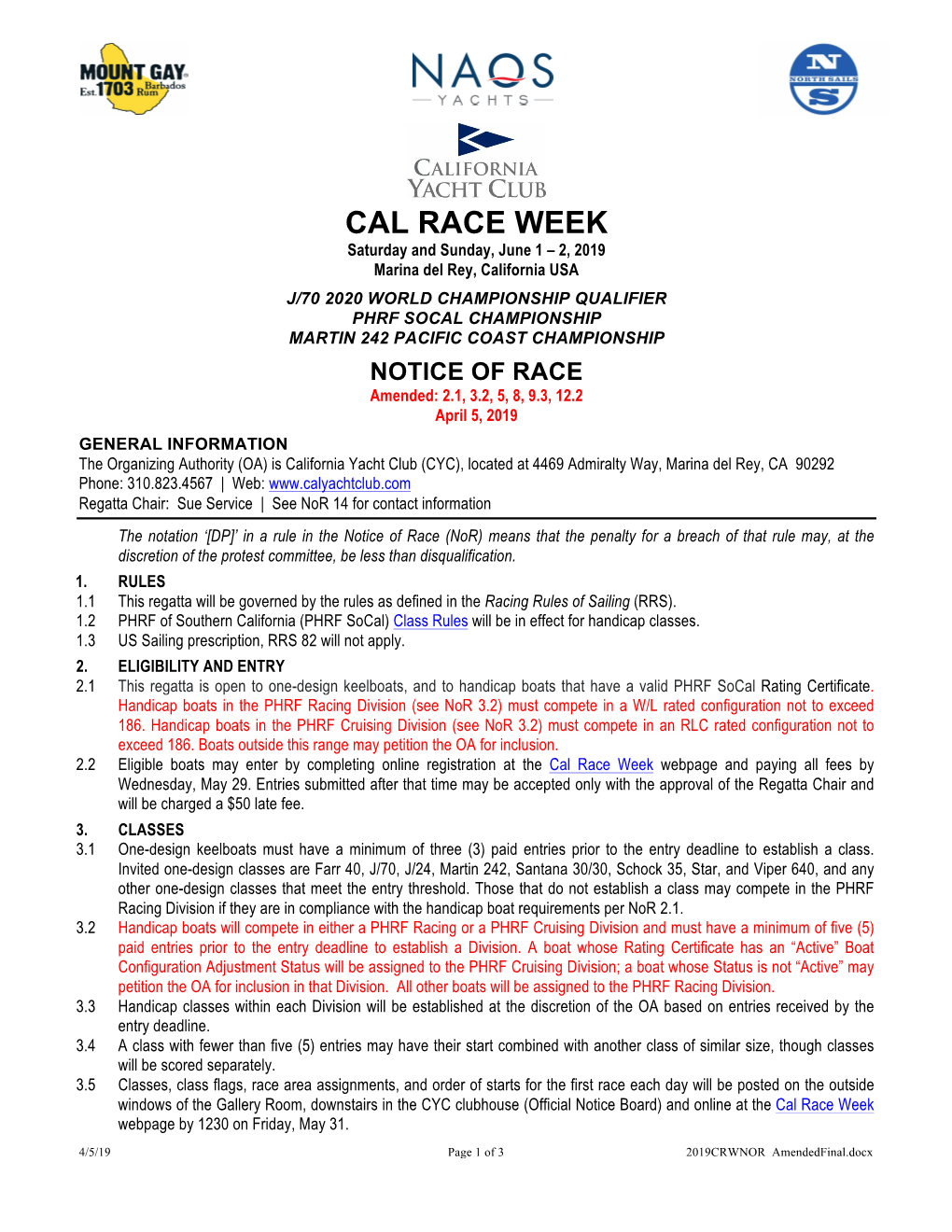 Cal Race Week