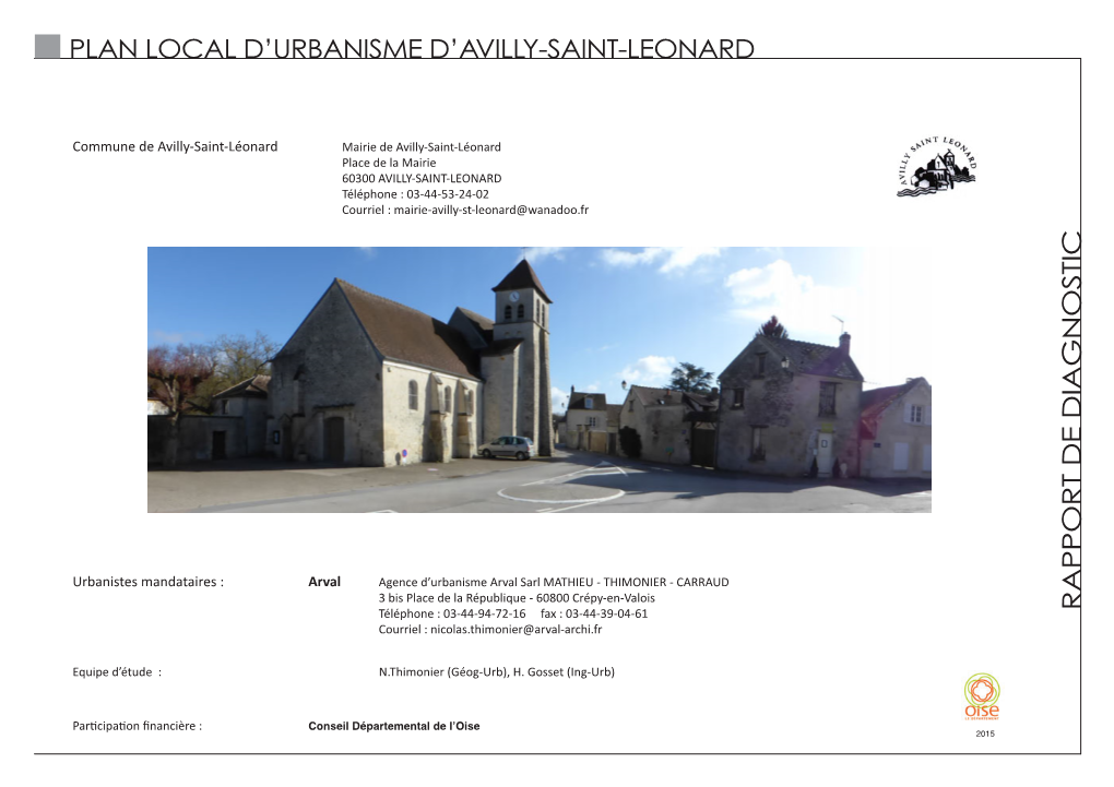 Plan Local D'urbanisme D'avilly-Saint-Leonard