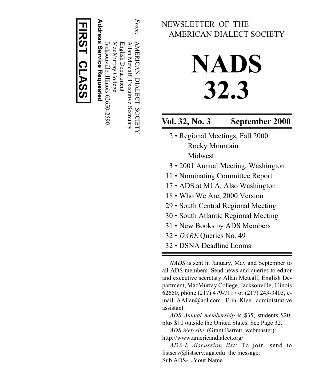 NADS 30.2 May 98