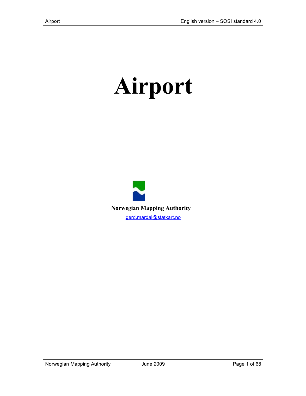 Airport English Version SOSI Standard 4.0