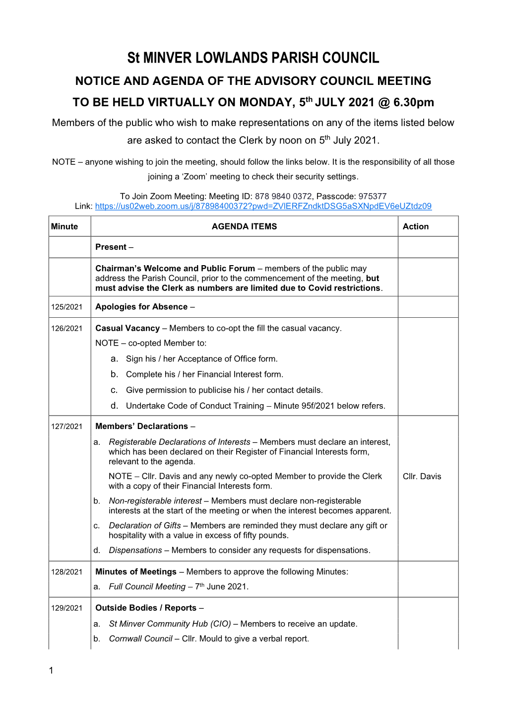 SML Full Agenda 2021-07-05