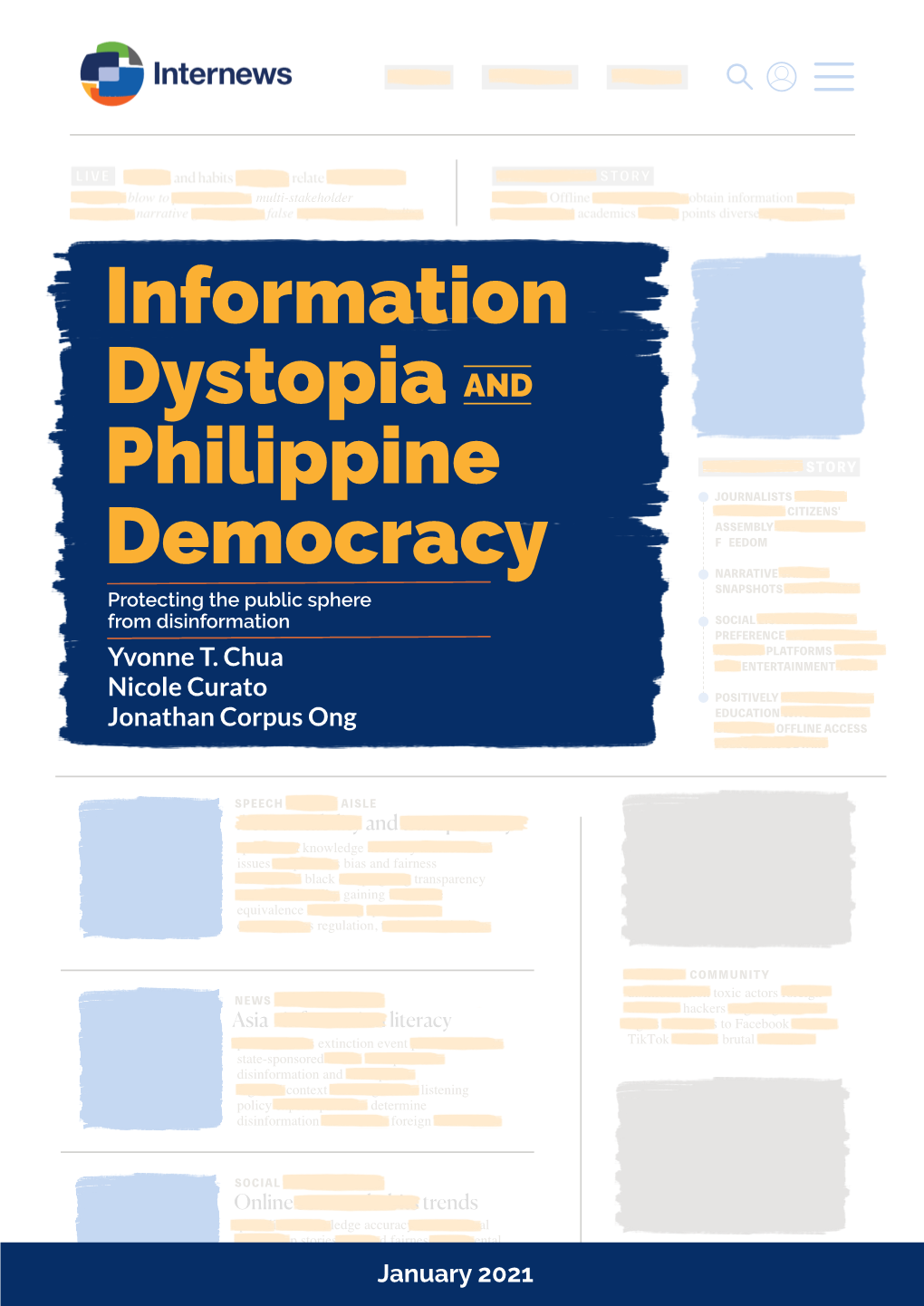 Information Dystopia and Philippine Democracy Protecting the Public Sphere from Disinformation Yvonne T