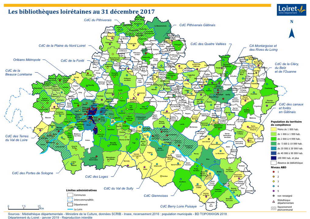 Titre Les Bibliothèques Loirétaines Au 31 Décembre 2017