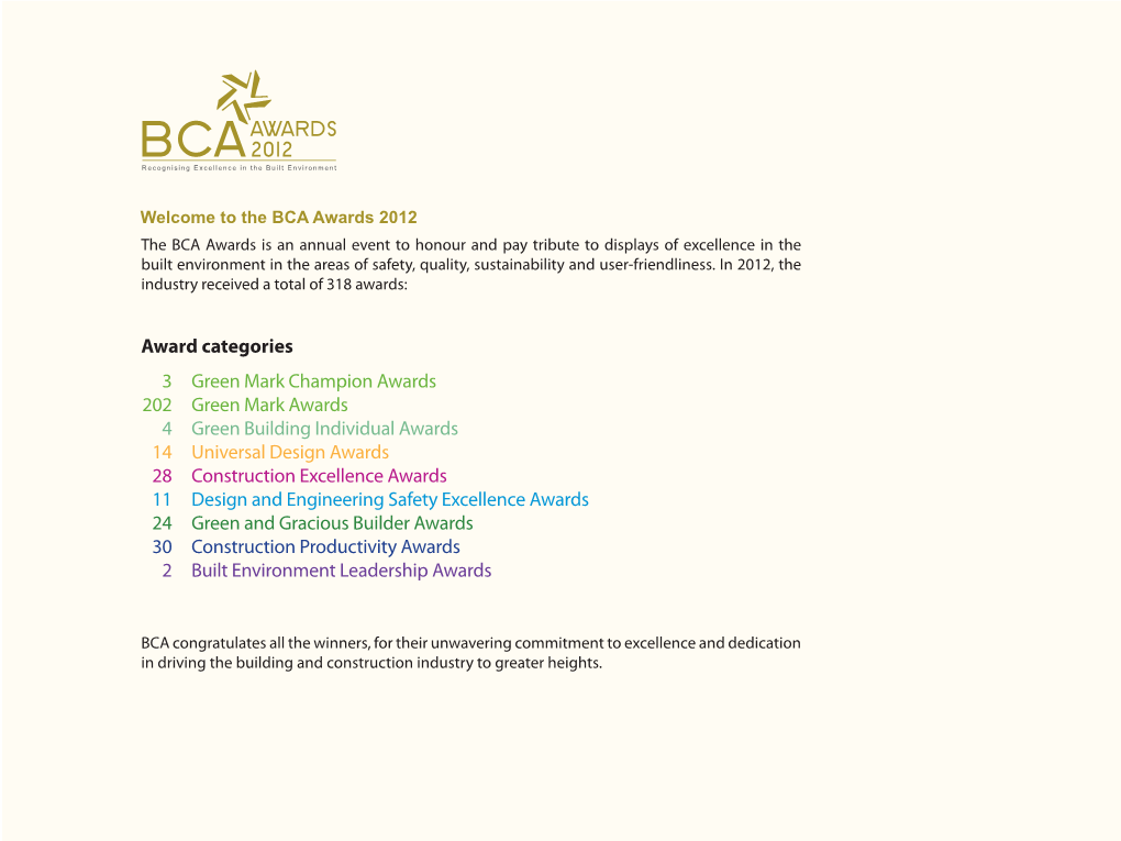 BCA Awards 2012