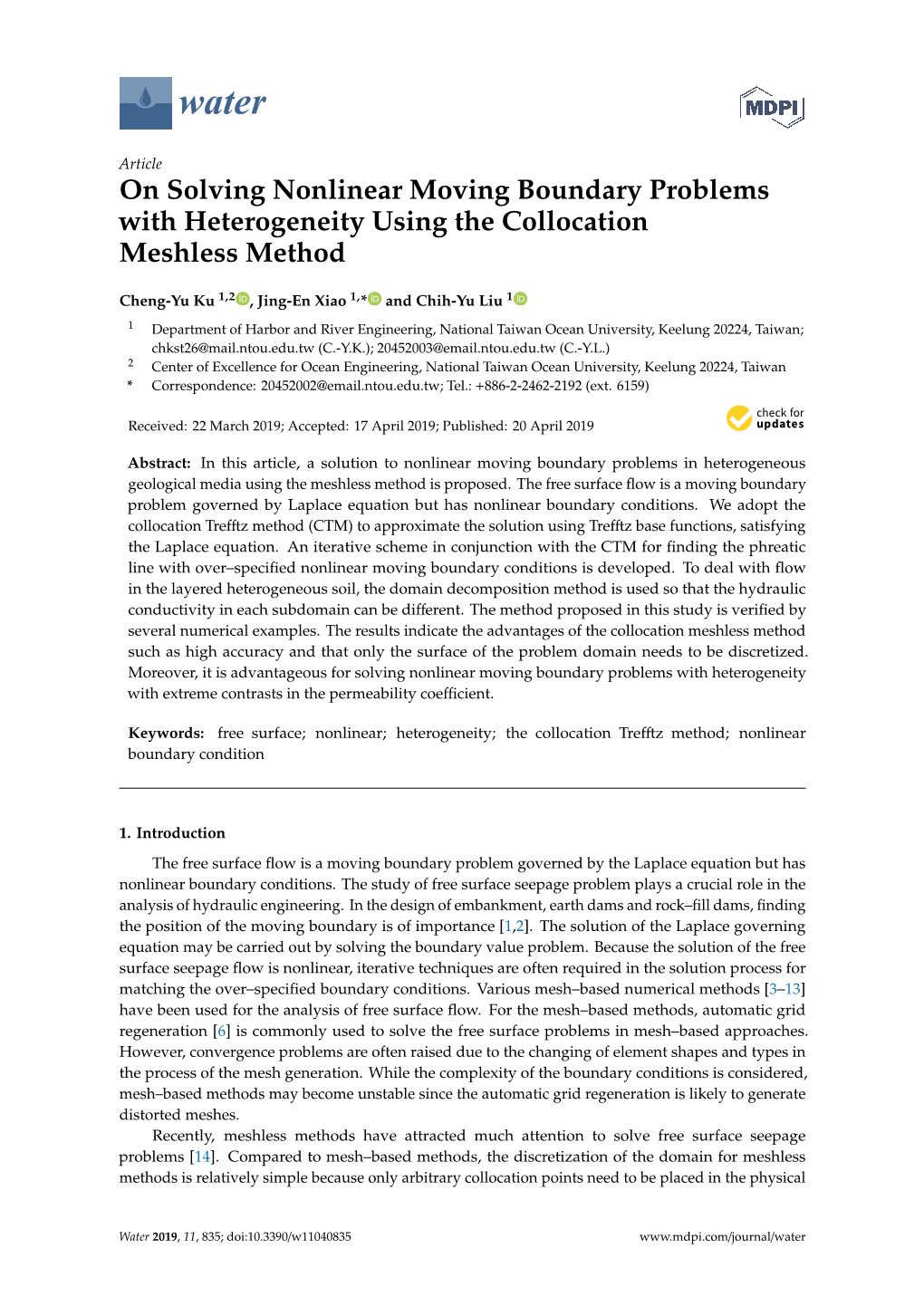 On Solving Nonlinear Moving Boundary Problems with Heterogeneity Using the Collocation Meshless Method