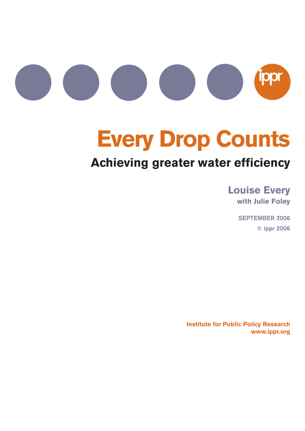 Every Drop Counts Achieving Greater Water Efficiency