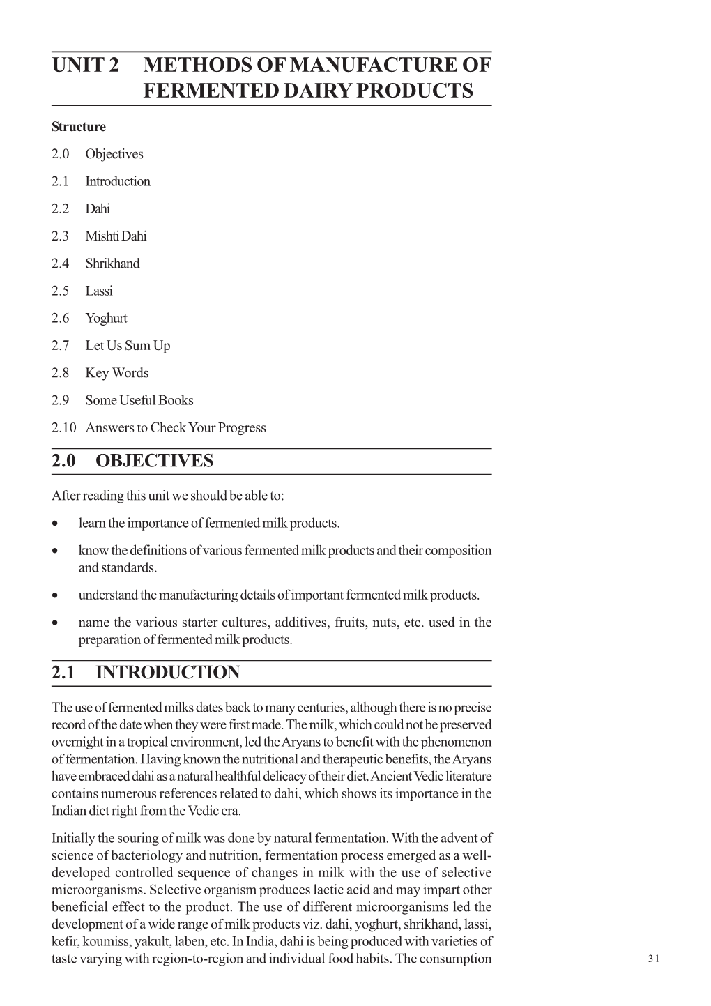 UNIT 2 Methods of Manufacture of Fermented Dairy Products.Pdf