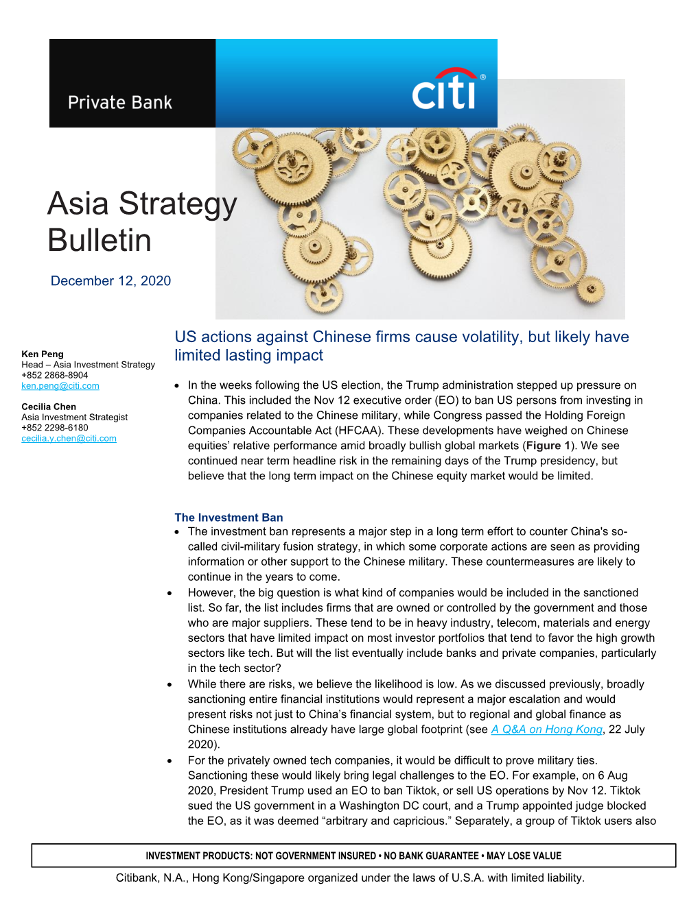 Asia Strategy Bulletin