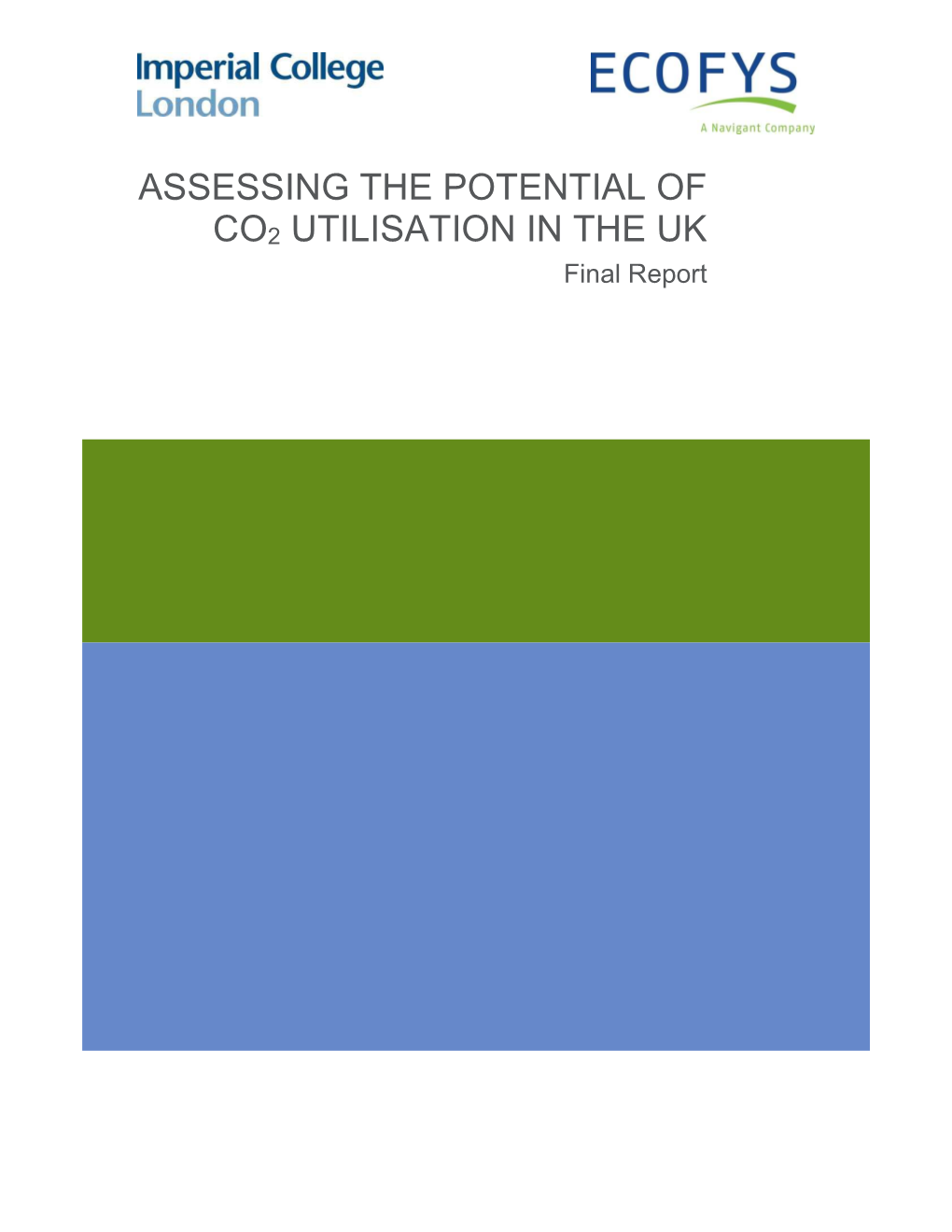 ASSESSING the POTENTIAL of CO2 UTILISATION in the UK Final Report