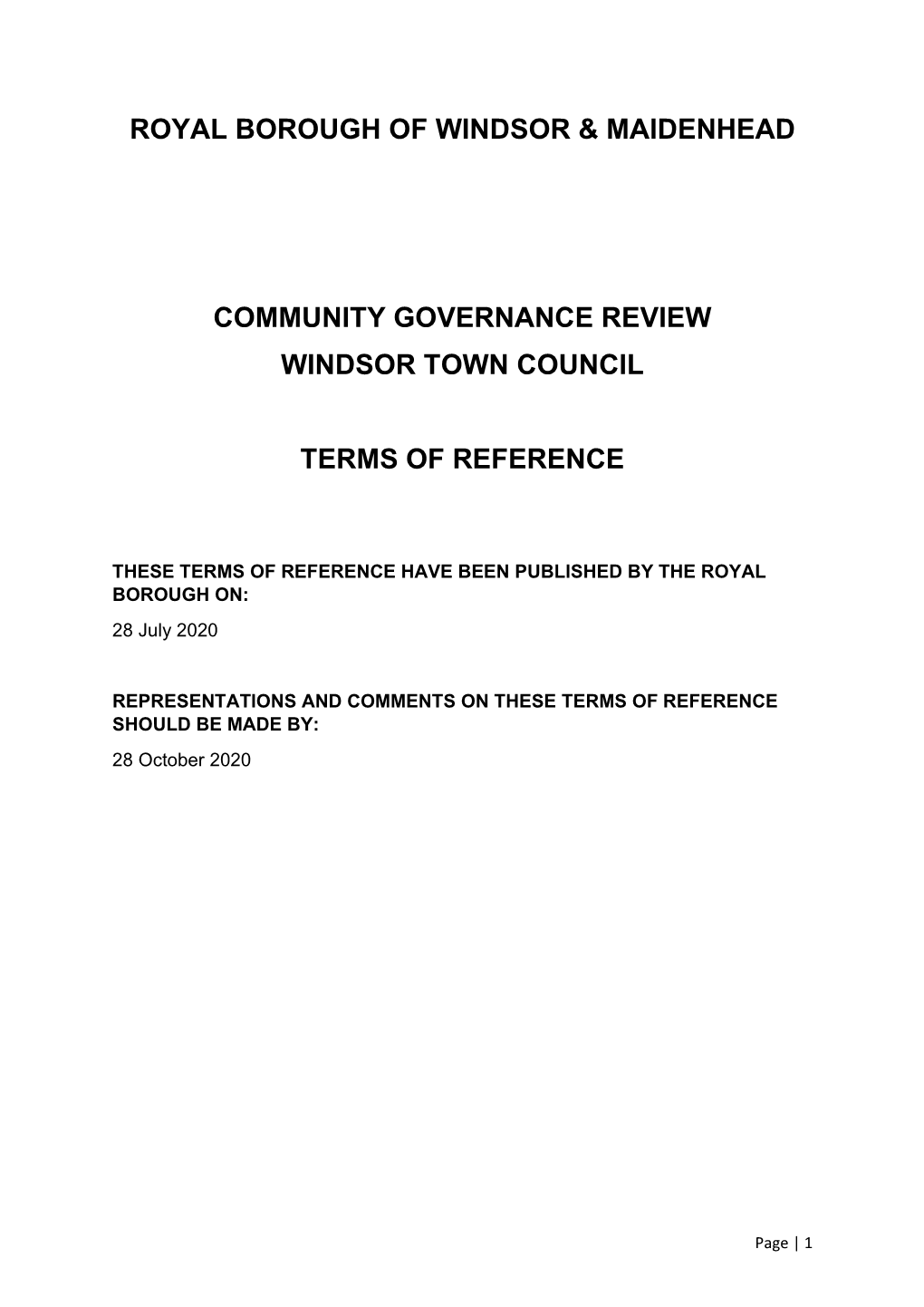 Royal Borough of Windsor & Maidenhead Community