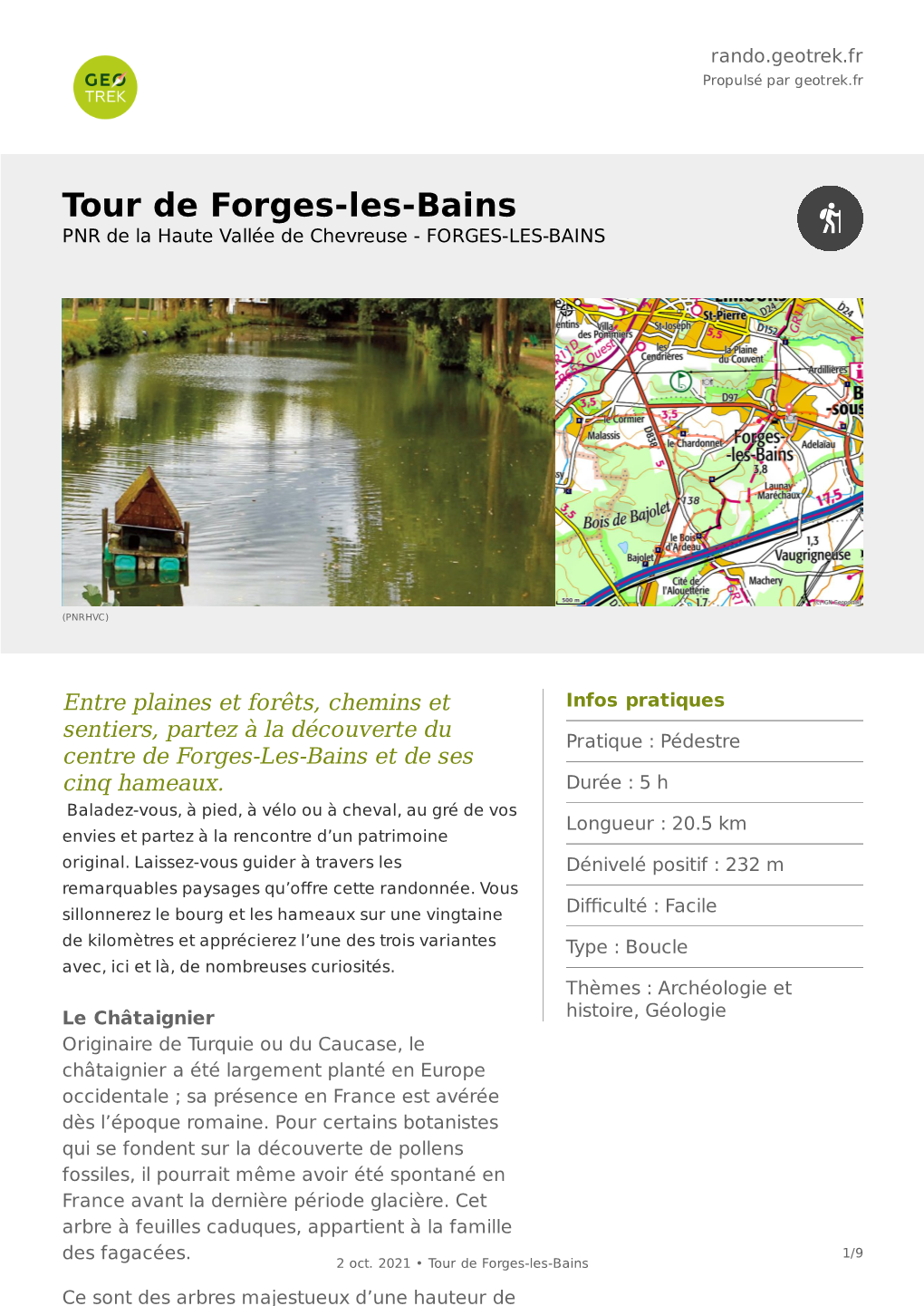 Tour De Forges-Les-Bains PNR De La Haute Vallée De Chevreuse - FORGES-LES-BAINS