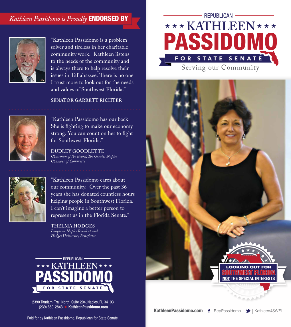 Kathleen Passidomo Is Proudly ENDORSED by SOUTHWEST