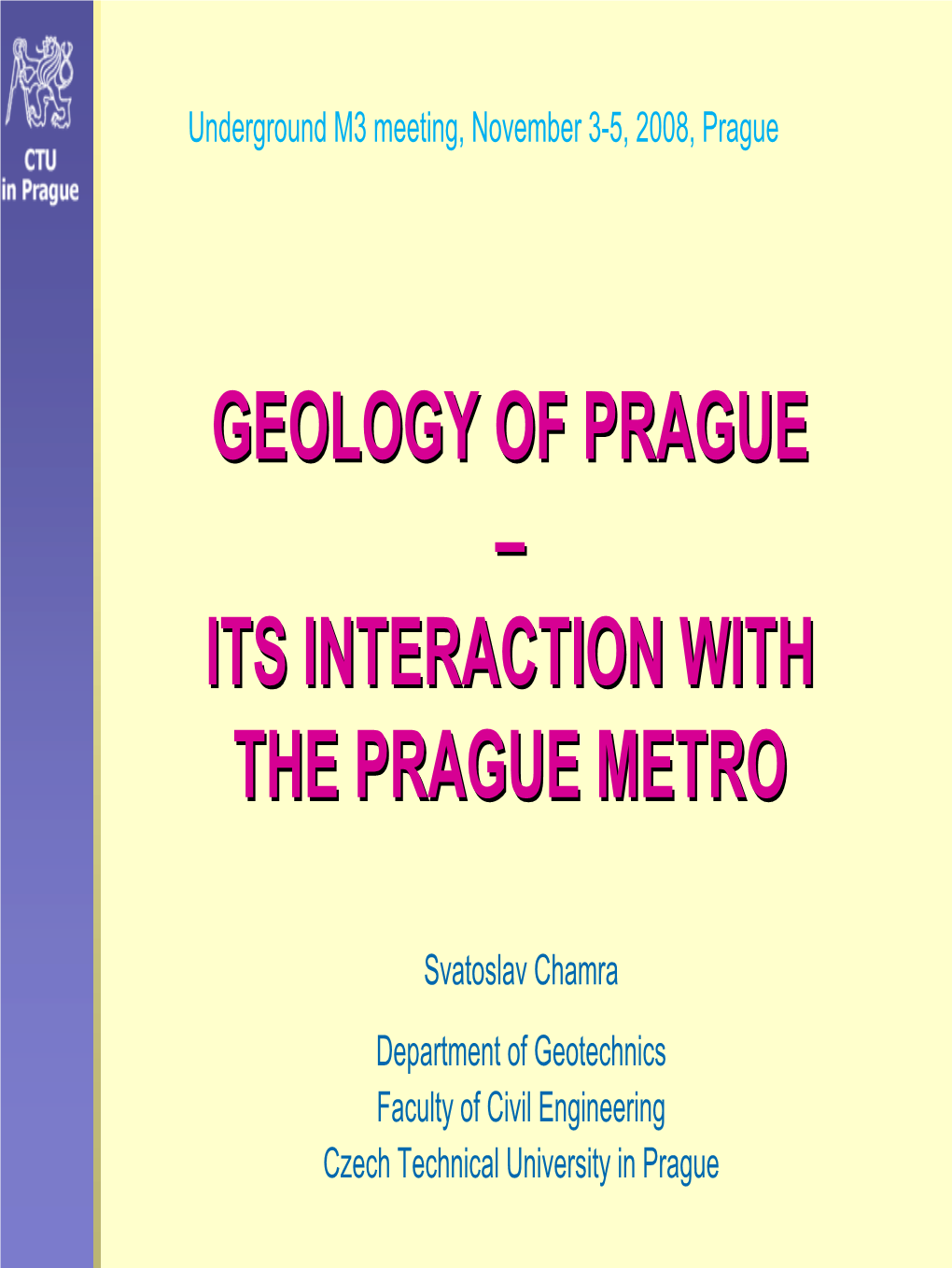 Geology of Prague