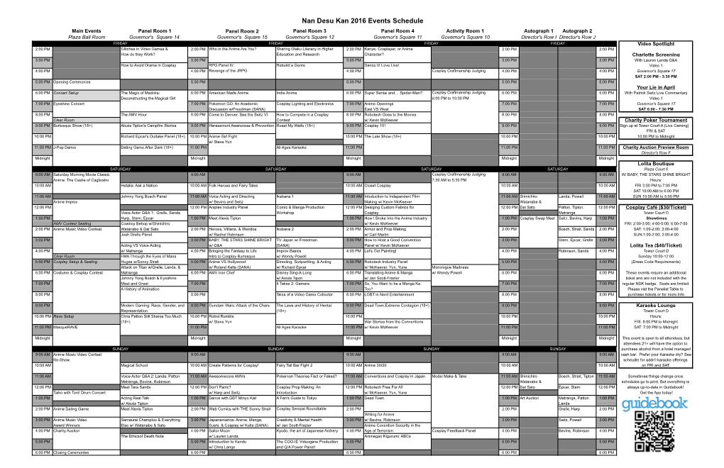 Copy of 2016 Events Schedule.Xlsx