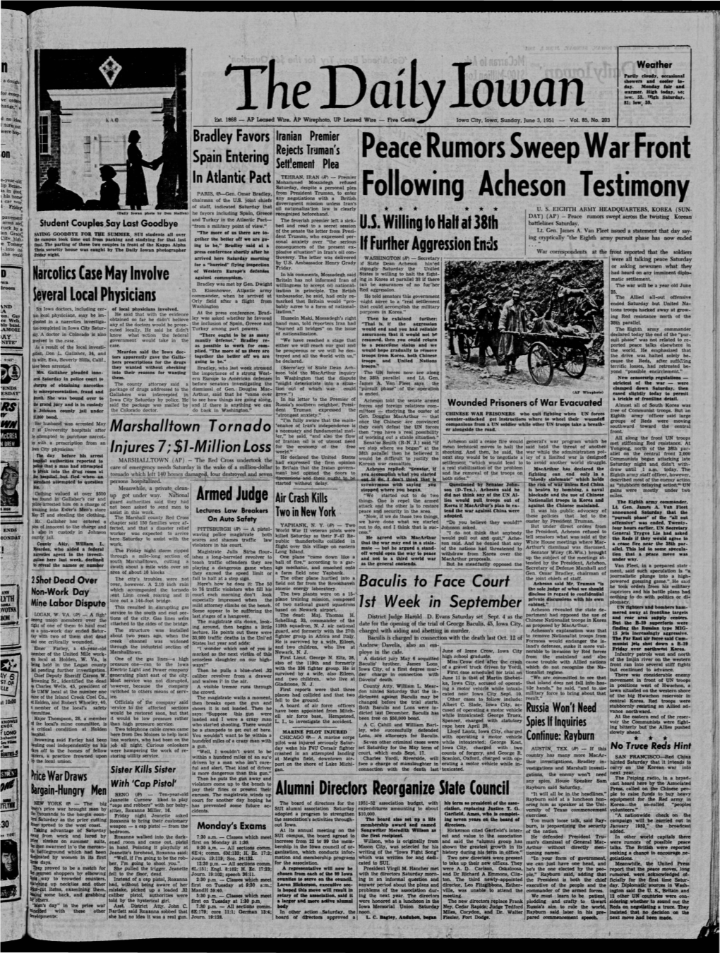 Daily Iowan (Iowa City, Iowa), 1951-06-03