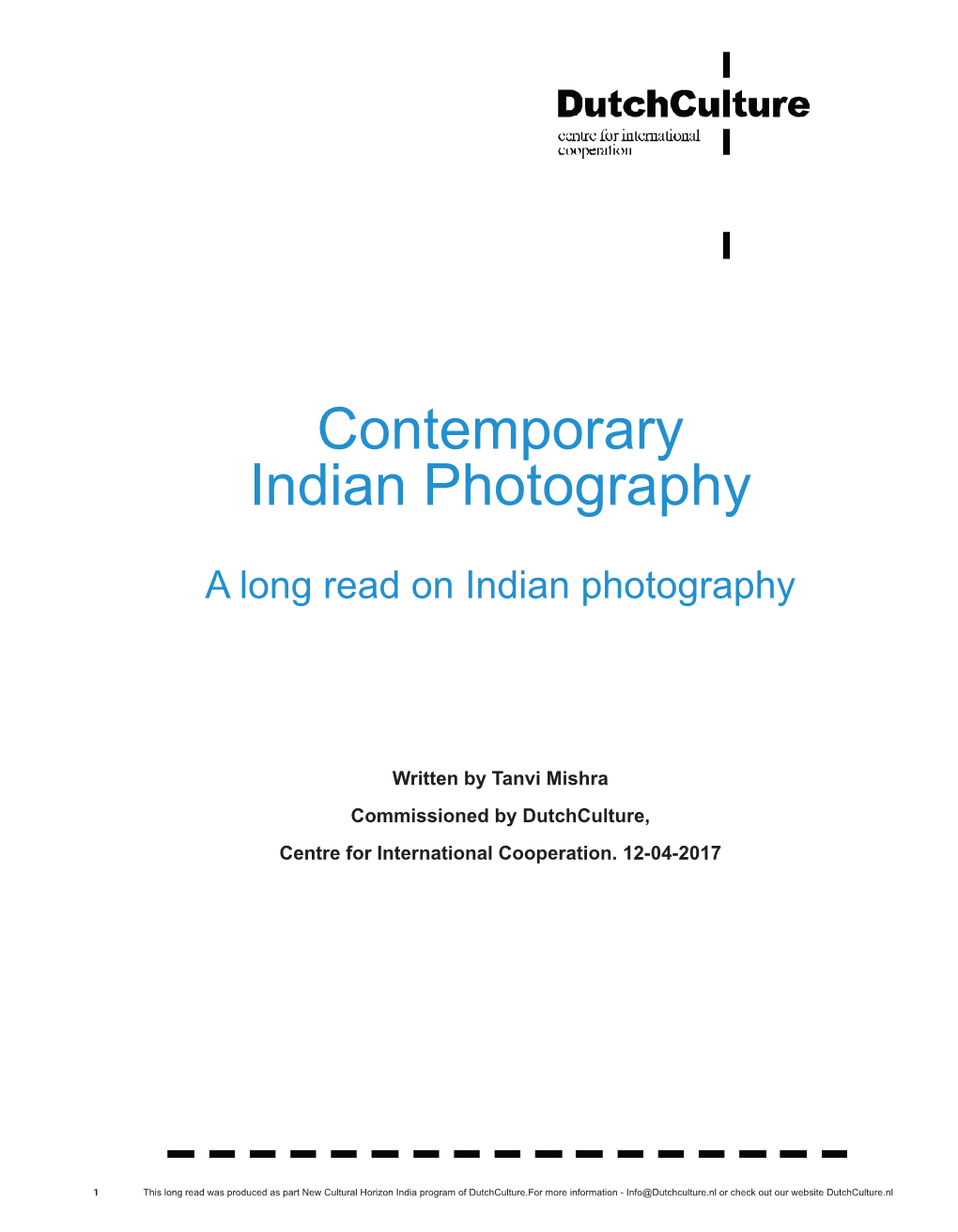 Contemporary Indian Photography