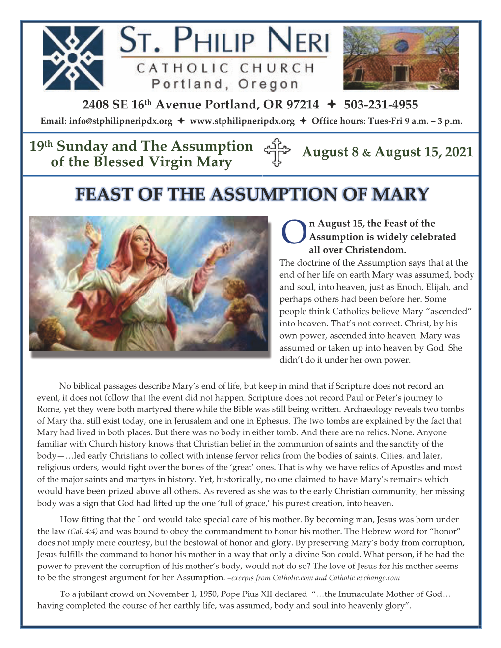 Feast of the Assumption of Mary