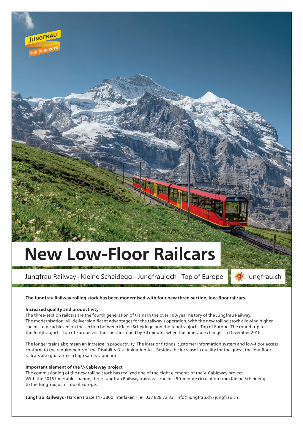 New Low-Floor Railcars