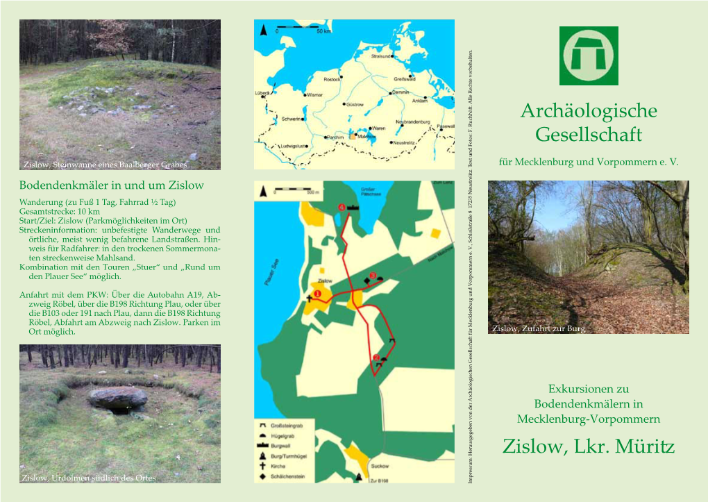 Archäologische Gesellschaft Zislow, Lkr. Müritz