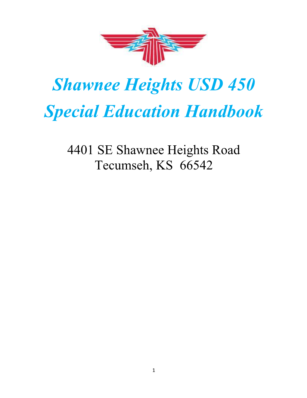 Shawnee Heights USD 450 Special Education Handbook